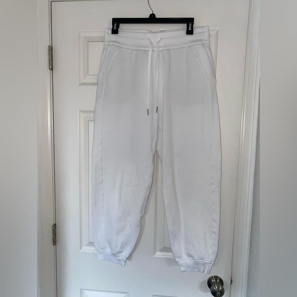 Lululemon Scuba High-rise White Jogger Sweatpants